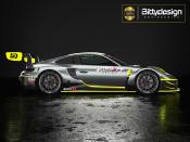 UK-P-GT3R 1/7 ARRMA Infraction-Limitless Pre-Cut body Clear BITTYDESIGN