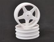 UK-JC 5 Spoke 2.2 Front White Wheel XLS,PC - pr CORE-RC