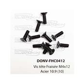 UK-M4x12 Countersunk Screw Steel 10.9 (10) DONUTS RACING