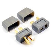 UK-Deans Plug (1 Male/1 Female) W/protective Sleeve ETRONIX