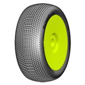 UK-SONIC – A Soft – New Closed Cell Insert – Mounted on New Closed Yellow Wheel – 1 Pair GRP