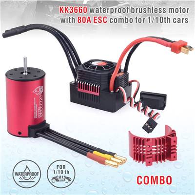 UK-Combo 1/10 ESC 80A + Brushless motor 3665 3500kV SURPASS HOBBY