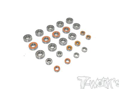 UK-Precision Ball Bearing Set ( For Kyosho MP9 TKI3/TKI4/MP10/MP10T ) 24pcs. T-WORK'S
