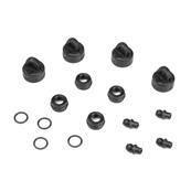 UK-Shock/Cartridge Cap & Bushing Set (4pcs each, EB410) TEKNO-RC