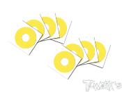 UK-3D Graphite 1/8 Buggy Rims Sticker 8pcs. (6 colors) T-WORK'S