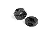 UK-Alu Wheel Hub - Black (2) X-RAY