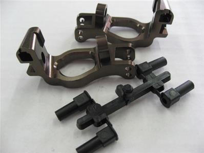UK-Al Front Hub Carrier Set(L,R/16&#65439;/Gunmetallic/MP9) KYOSHO