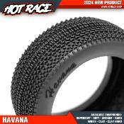 UK-Pneus TT 1/8 "HAVANA" SEUL (2) choix de dureté HOTRACE TYRES