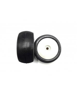 UK-Pair of Truggy tires Bangkok V2 preglued super-soft HOTRACE TYRES