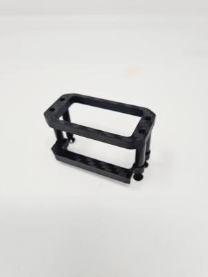 UK-Carbon steering servo mount BLACK for EB48 2.0 / ET48 2.0 LR PROD