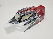 UK-S15 body painted white/silver/metalic red for TEKNO-RC EB48 2.0 J-CONCEPTS