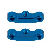 UK-Hub Link Mounts, +1mm, blue aluminum B7/B7D TEAM-ASSOCIATED