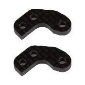 UK-Caster Block Link Mount Set, 0, carbon fiber B7/B7D TEAM-ASSOCIATED