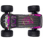 UK-1/10 GORGON 4X2 MEGA 550 Brushed Monster Truck RTR with Battery & Charger, PURPLE ARRMA