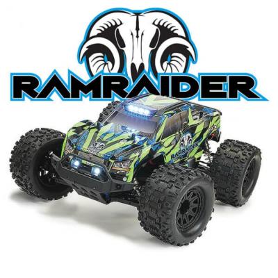 UK-Ram Raider 1/10 Brushless Monster Truck RTR - Green/Blue FTX 
