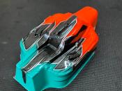 UK-Body "MYSTRAL" Orange Fluo/Gun Métal/Turquoise Universel WS-LINE