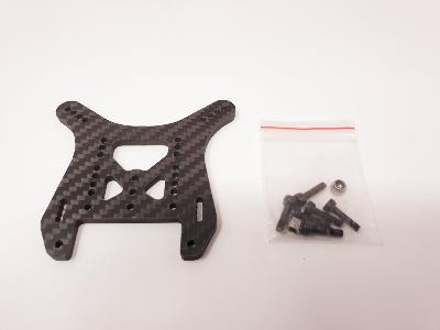 UK-Rear shock absorber support OPTIMA carbon 4mm for HB 6-MIK