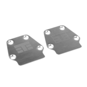 UK-Skid plate arrière acier (2) SCT410.2/MT410 TEKNO-RC