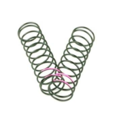 UK-Shock Spring Set (rear, 1.5 x 10.5T, 3.38lb/in, 83mm, pink) TEKNO-RC