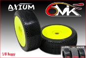 UK-Tires AXIUM 1/8e "Ultra" glued on rims (pair) 6-MIK
