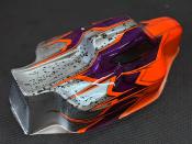 UK-Body "JC S15" Orange Fluo/Purple/Gun métal for TEKNO EB/NB48 large WS-LINE