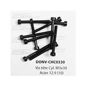 UK-M3x30 Cap Screw Steel 12.9 (10) DONUTS RACING