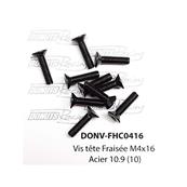 UK-M4x16 Countersunk Screw Steel 10.9 (10) DONUTS RACING