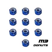 UK-M3 Alum. Locknut Black (10) DONUTS RACING