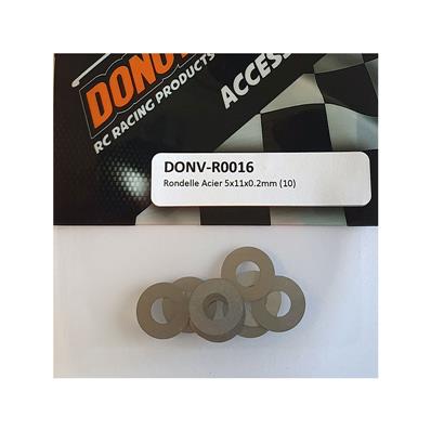 UK-Steel Washer 5x11x0.2mm (10) DONUTS RACING