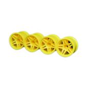 UK-HYPER TT YELLOW WHEELS (4PCS) HOBAO RACING