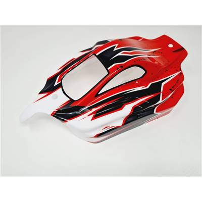 UK-VSE body painted red/white for Hobao VSE HOBAO RACING