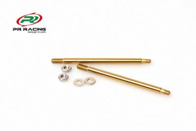 UK-Rear Titanium Nitrde Coated Shock Shaft -49mm For Type R (2pcs) PR RACING