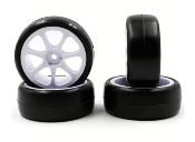 UK-8CPM VR2 Premium Touring Car Carpet Tire Pre-glued 7-Spoke Wheel (4)RUSH