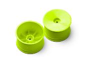 UK-2WD/4WD Rear Wheel Aerodisk 12mm Hex IFMAR - Yellow - Hard (2) X-RAY