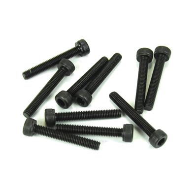 UK-3x20mm Cap Head Screws (black, 10pcs) TEKNO-RC
