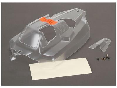 UK-1/8 Cab Forward Clear Body: 8IGHT 4.0 LOSI