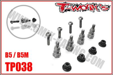 UK-64 Titanium Shock Stand Offs ( For Team Associated RC10 B5/B5M/B6/B6D ) T-WORK'S