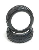 UK-Mini Pin -Pre-Glued Yellow Front Hex Drive (pr) SCHUMACHER RACING