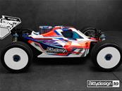 UK-VISION body for Team AE RC8B3.1 / RC8B3.2 Pre-cut BITTYDESIGN