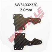 UK-Pro Composite Carbon Front Lower Arm Cover 2mm (2) SWORKZ