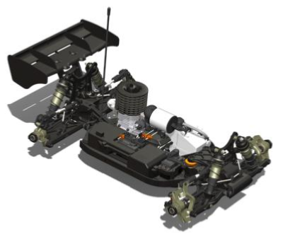 Spare parts and options 1/8th TT D8 /E8 World Spec HB Racing