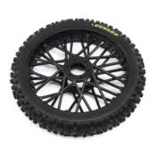 UK-Dunlop MX53 Front Tire Mounted, Black: Promoto-MX LOSI