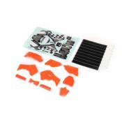 UK-Orange Plastics with Wraps: Promoto-MX LOSI