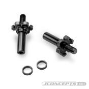 UK-Adjustable RC10B7 | RC10B7D Titanium Front Axle Black JCONCEPTS