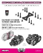UK-Carbon Dual Side Fan Extension for Alu Dual Motor Fan Mount HUDY