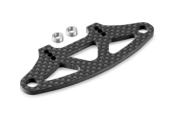 UK-Graphite Bumper Upper Holder 2.5mm for Adj. Body Mounts X-RAY