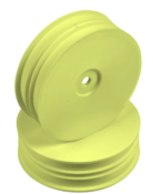 UK-2WD Front Slim Wheel Aerodisk with Narrow Offset - Yellow (2) X-RAY
