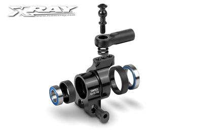 UK-XB808 Alu Adj. Rear Hub Carrier - Swiss 7075 T6 - Hard Coated X-RAY