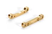 UK-Brass Rear Lower Suspension Holder +2 - RR+RF - Set X-RAY
