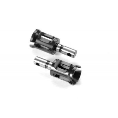 UK-Front diff. outdrive adapter long V2 hudy spring steel (2) X-RAY